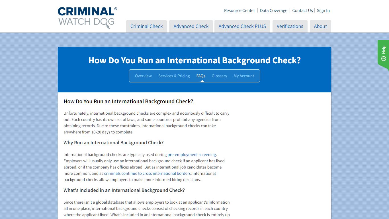 How Do You Run an International Background Check?